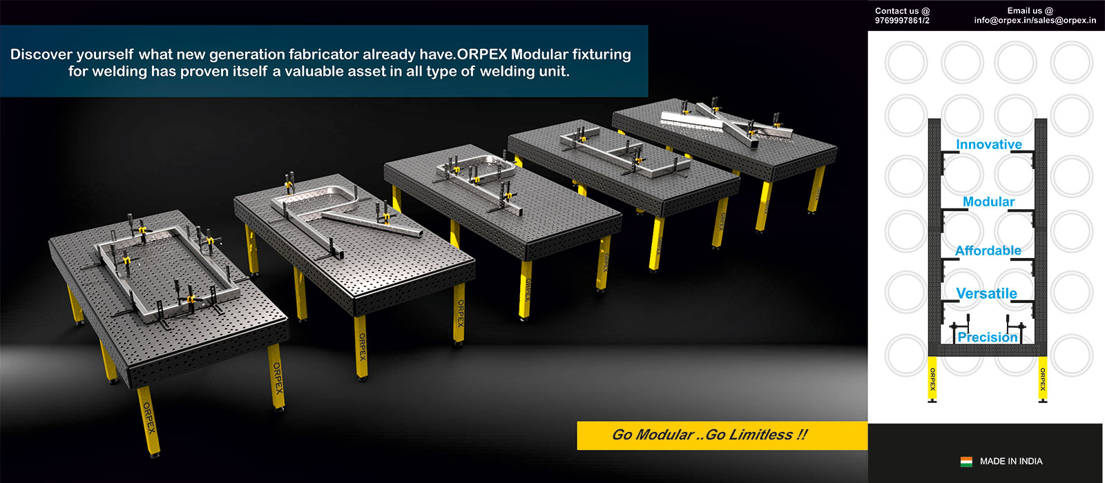 Hero Slider Image 2 | Go Modular Go Limitless | Modular Fixturing for Welding.