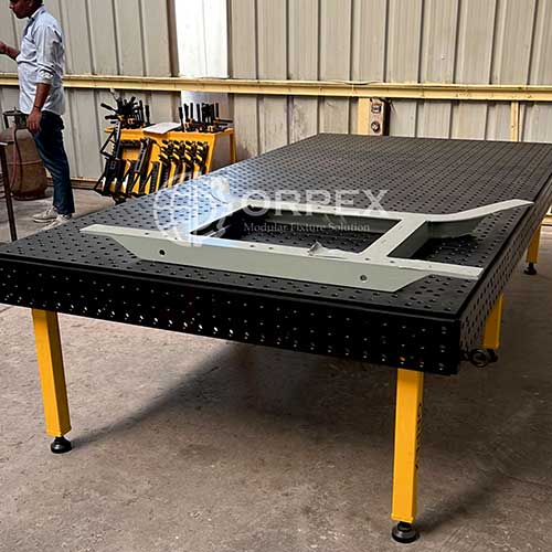 3D Welding Table Fixture | Orpex Modutech Modular Fixture Example