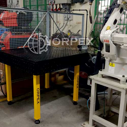 Cobot Welding Fixture | Orpex Modutech Modular Fixture Example