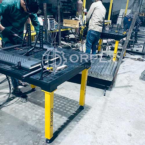 Furniture Welding Fixture | Orpex Modutech Modular Fixture Example