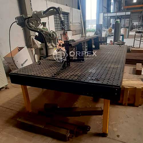 Scaffolding Welding Fixture | Orpex Modutech Modular Fixture Example