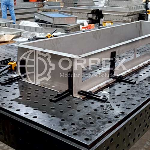 Sheet Metal Welding Fixture | Orpex Modutech Modular Fixture Example